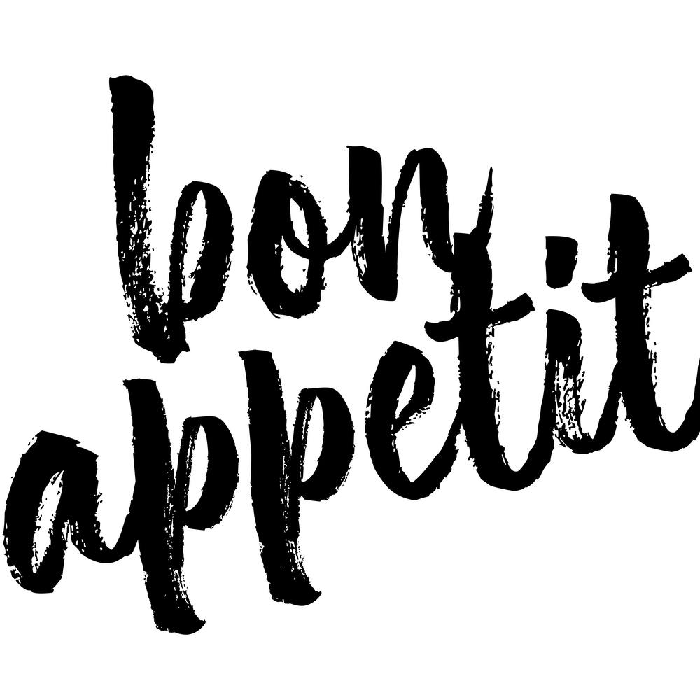 Bon Appetit – Kühne Schrift Quadratisch