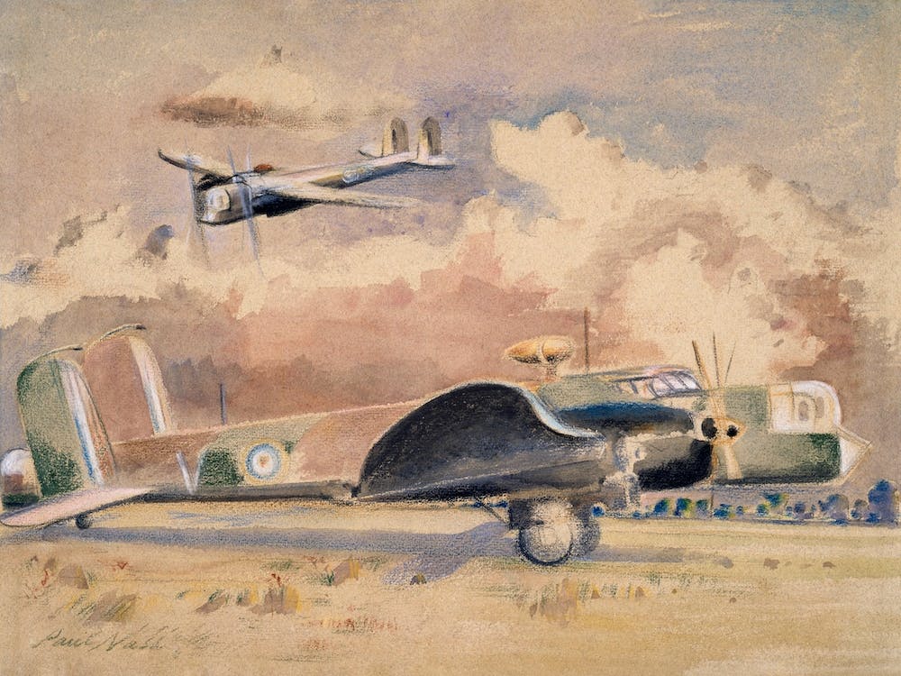 Whitley Bombers Sunning, Paul Nash