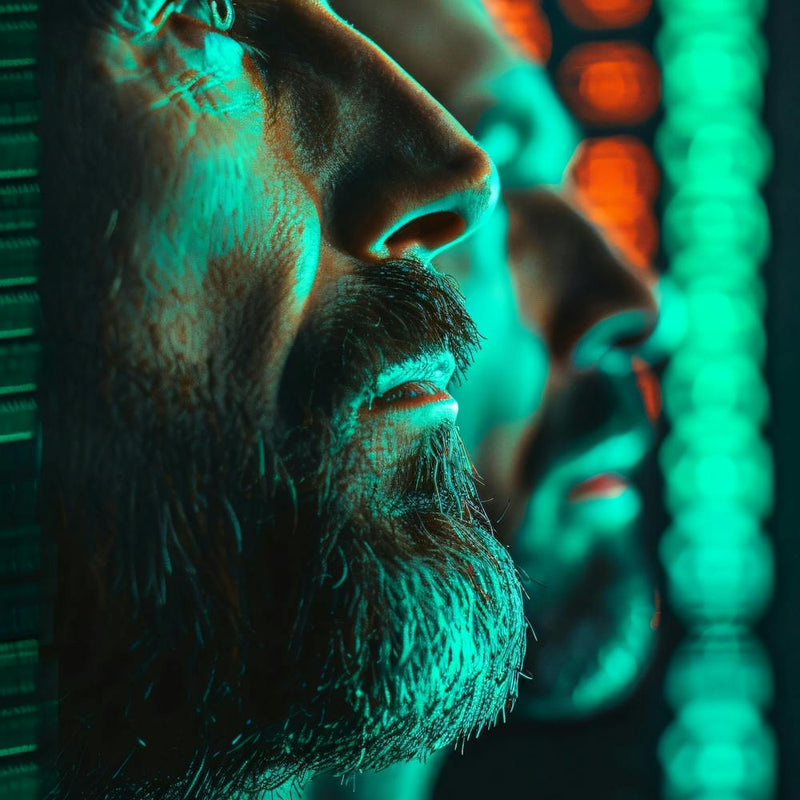 Two Men In Front Of A Computer Screen