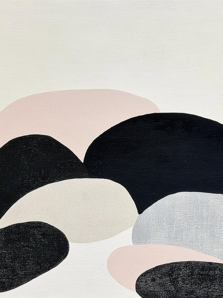 'Black And White Rocks' 1