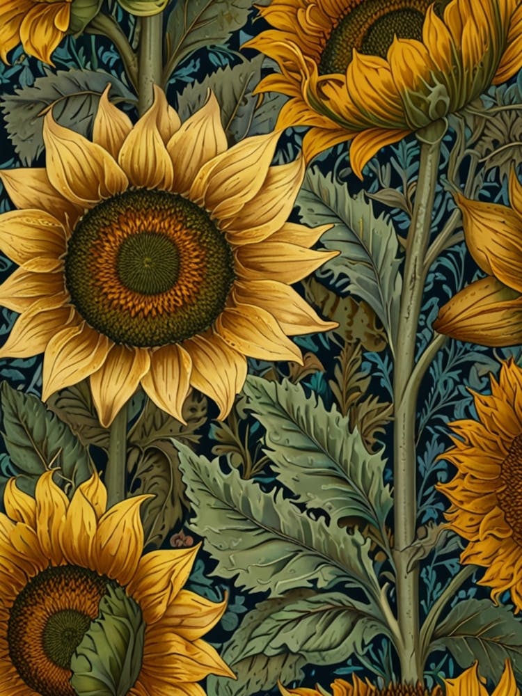 William Morris Sunflowers 6