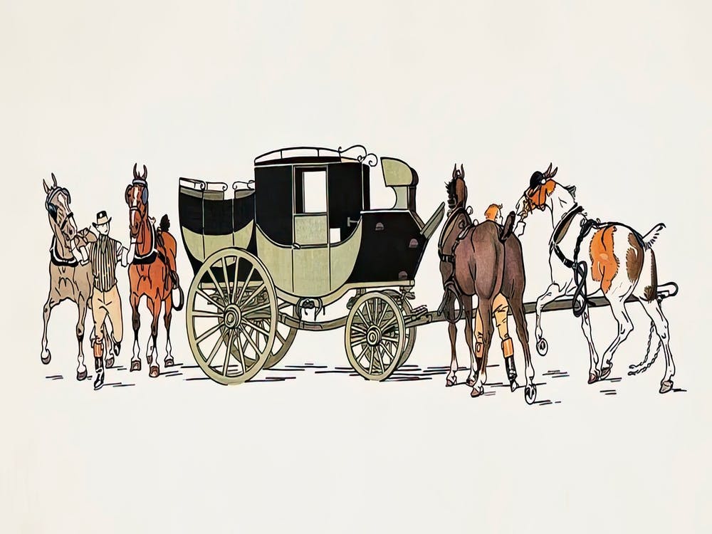 Vintage Horse Carriage, Edward Penfield (2)