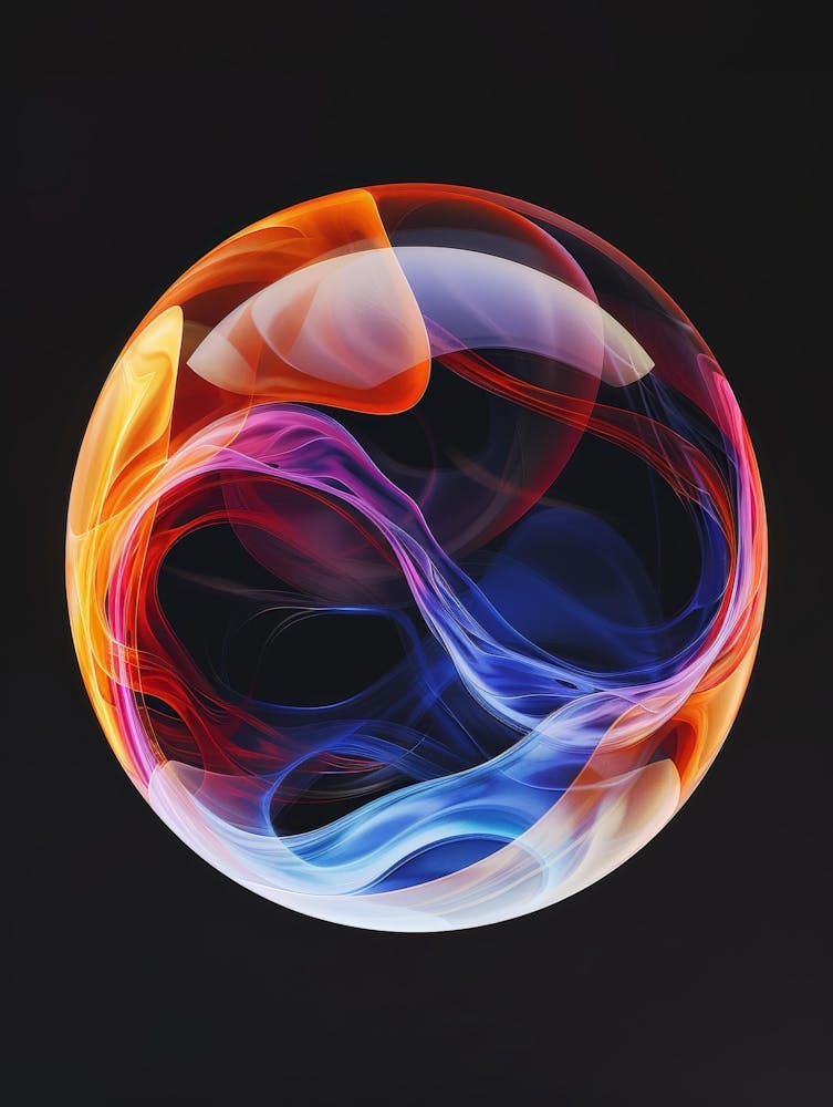 Abstract Circle Painting
