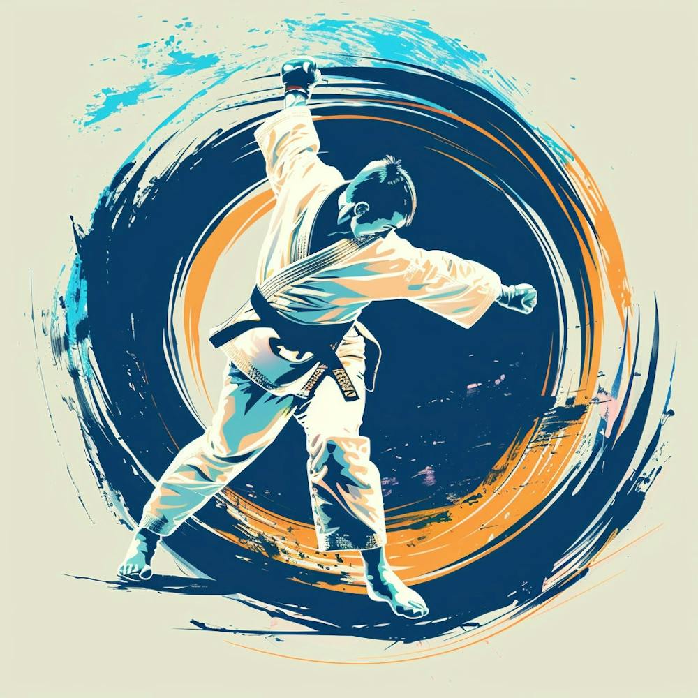 A Judo Throw Vector Design Illustration 1718704959 4