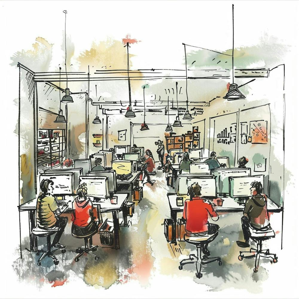 Illustration Of An Office 3