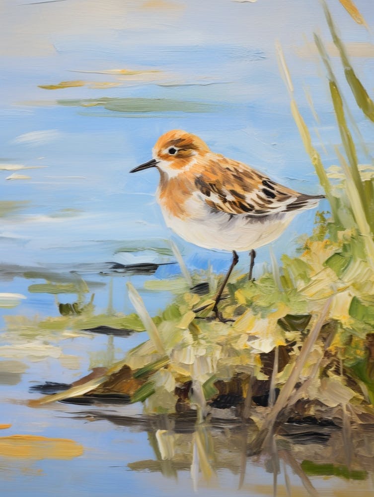 Bird Painting Dunlin 3