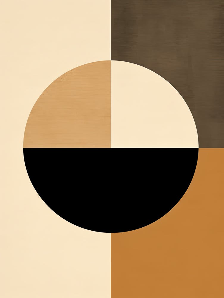 Ethereal Echoes; Beige Mid Century Resonance