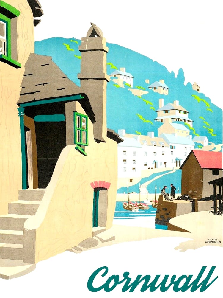 Cornwall, Vintage Travel Poster 1
