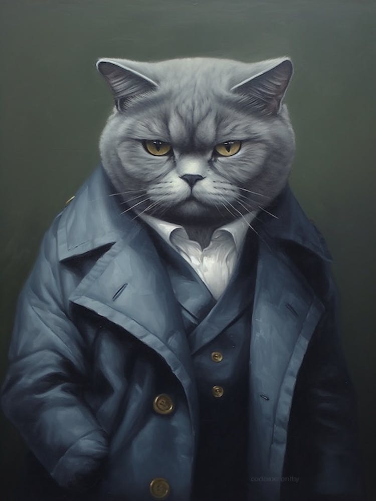 Gangster Cat Chartreux 2