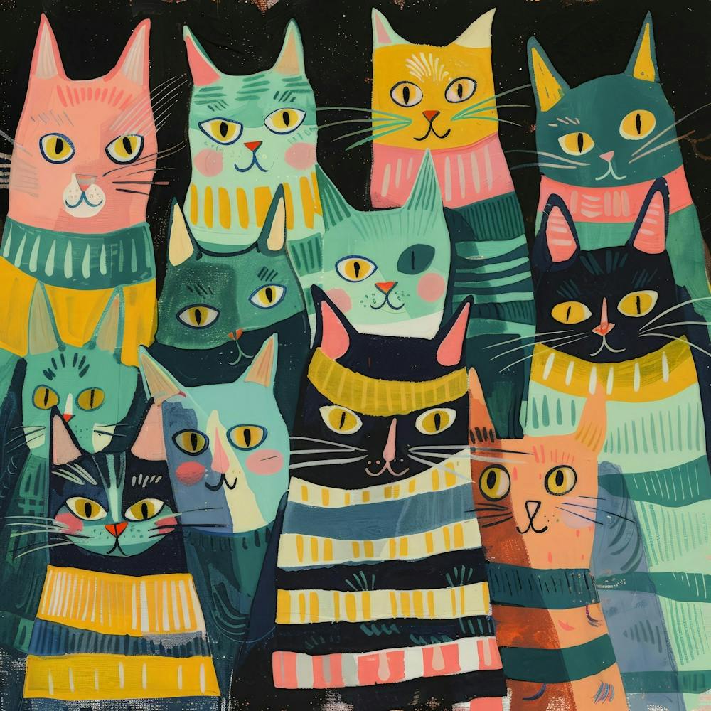 Cats In Sweaters