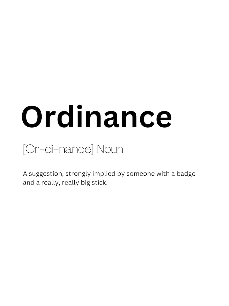 Ordinance Definition Meaning