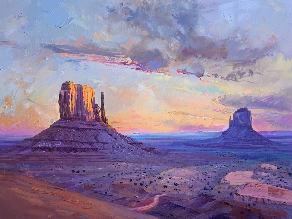 Western Sunset Landscapes Monument Valley Arizona 5