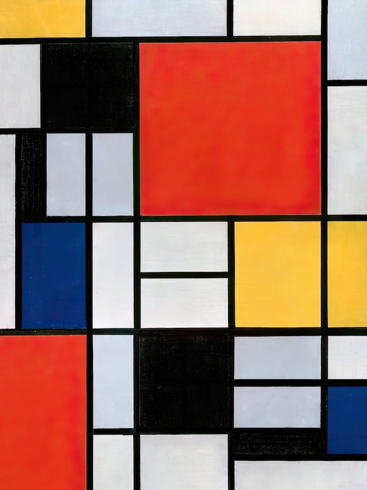 Composition With Red, Yellow, Blue, And Black, Piet Mondrian
