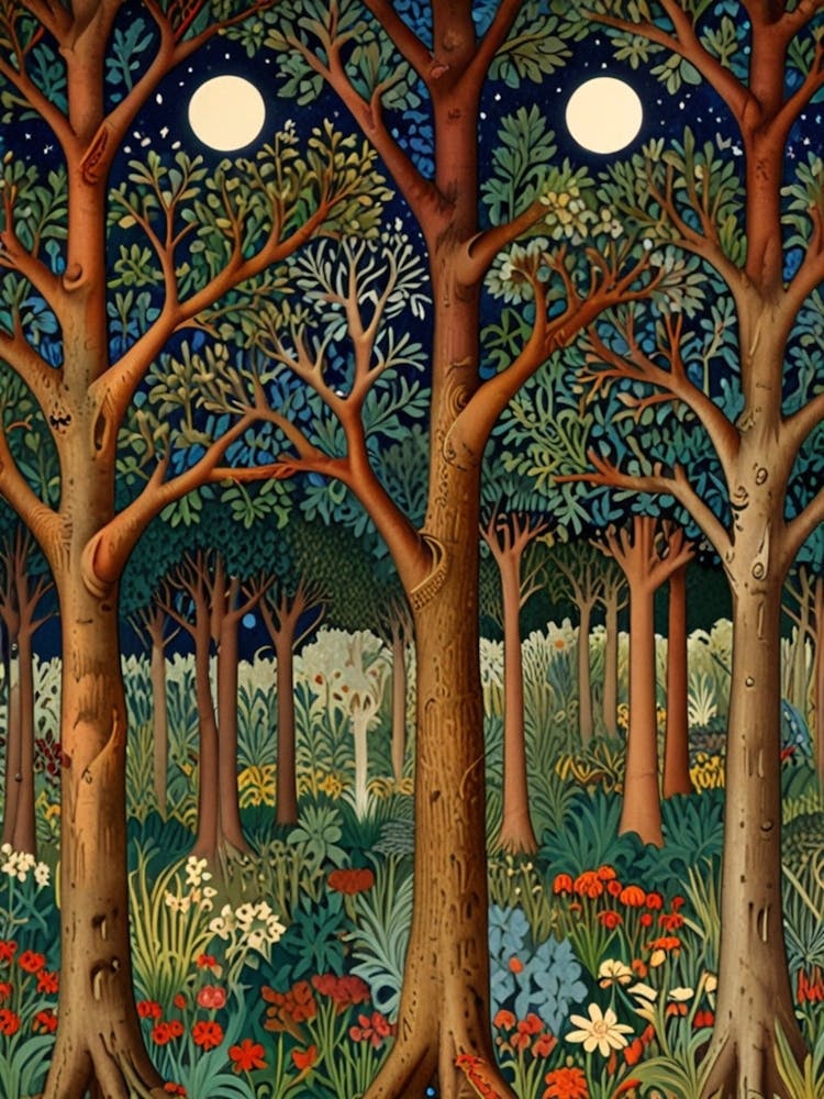 William Morris Forest At Night 19