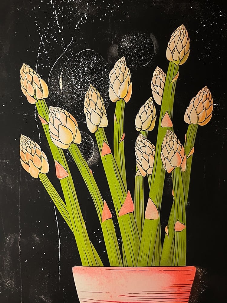 Art Deco Asparagus Bouquet