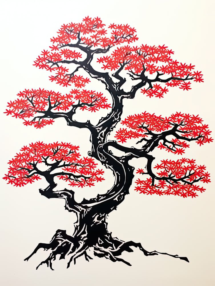 Bonsai Tree 3 Old Poster