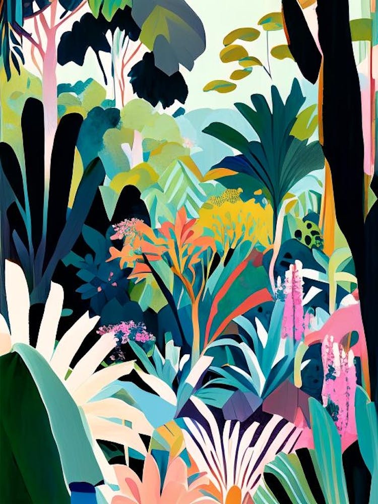 Kirstenbosch Botanical Gardens, South Africa Abstract Still Life