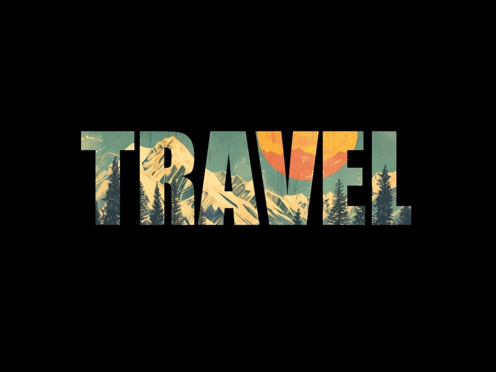 Travel Poster Vintage Woods Illustration 6