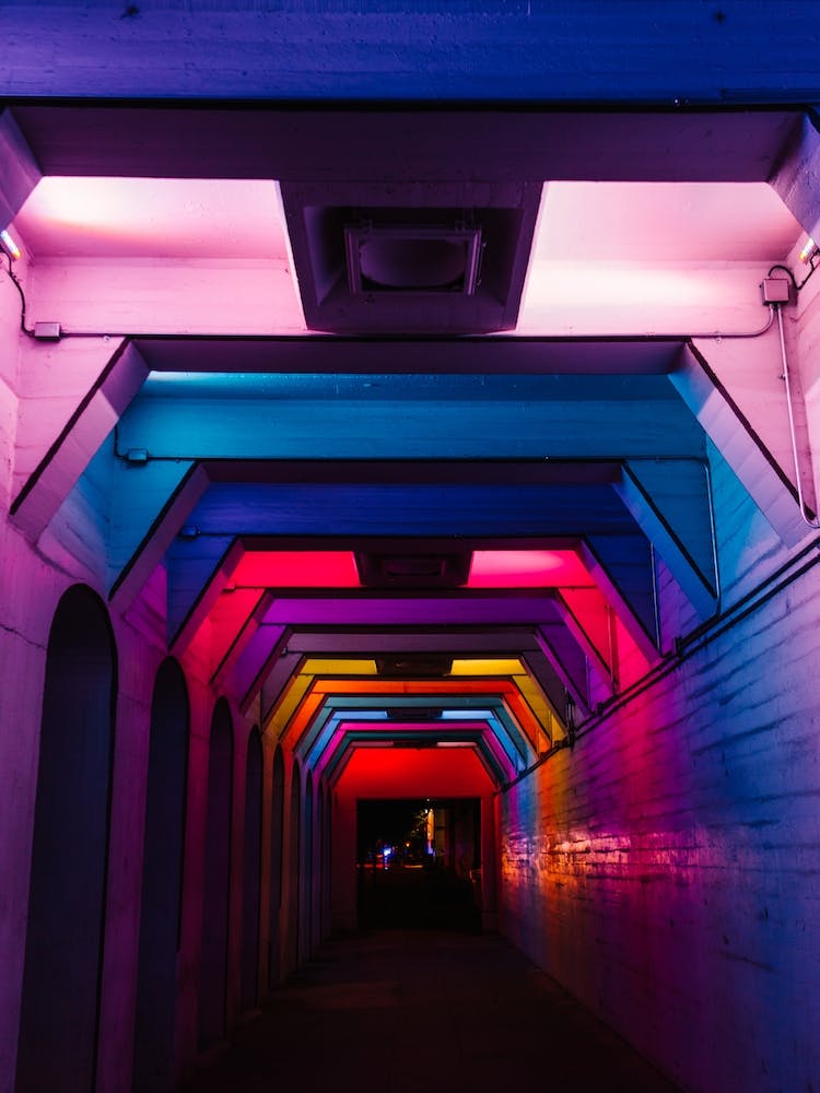 Rainbow Light Tunnel