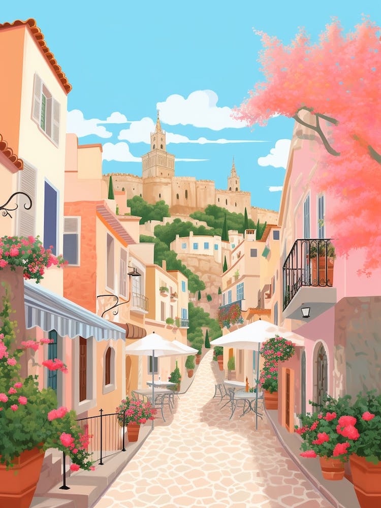 Mallorca Spain 2 Illustration