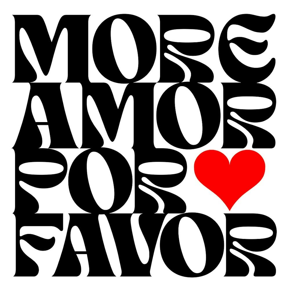 More Amor Por Favor Black & white
