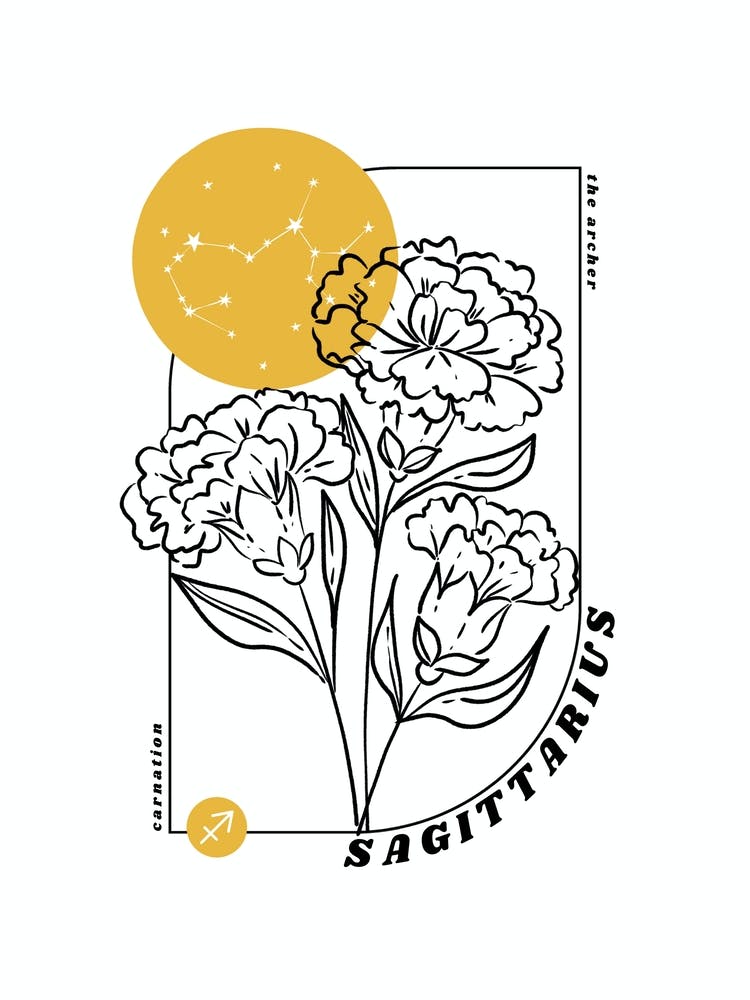 Sagittarius Birth Flower & Zodiac Sign