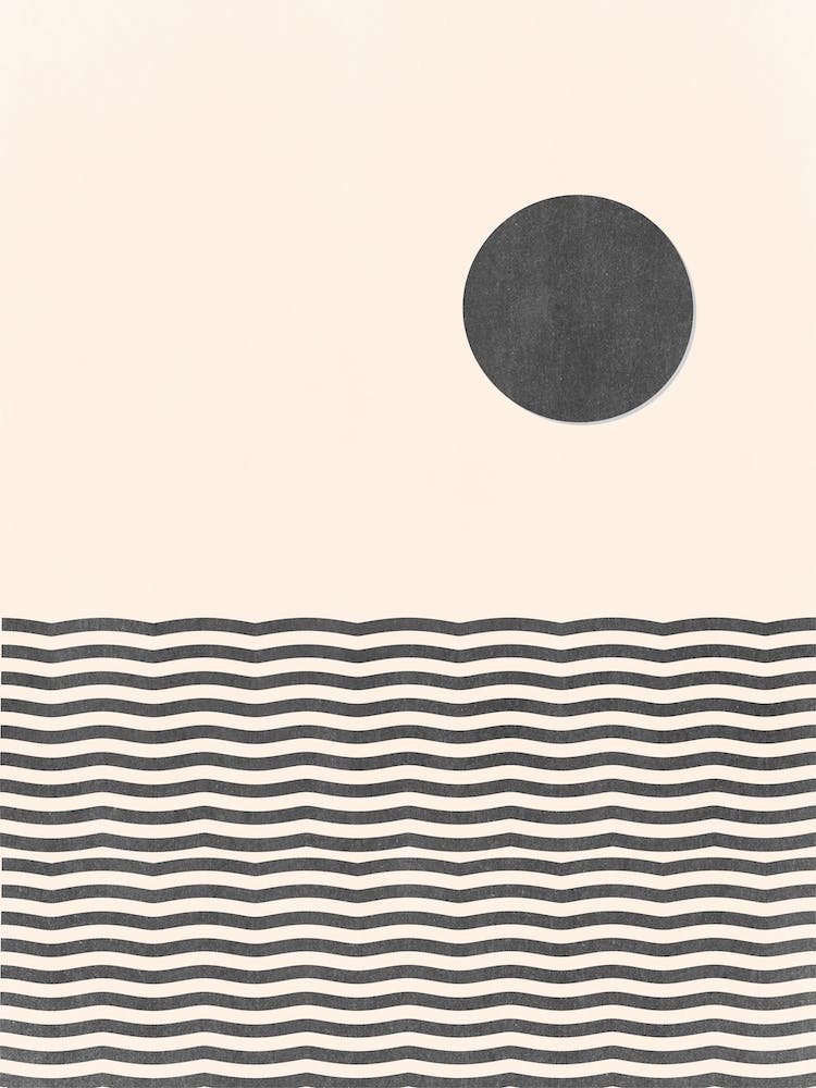 Soleil et Vague Abstraits