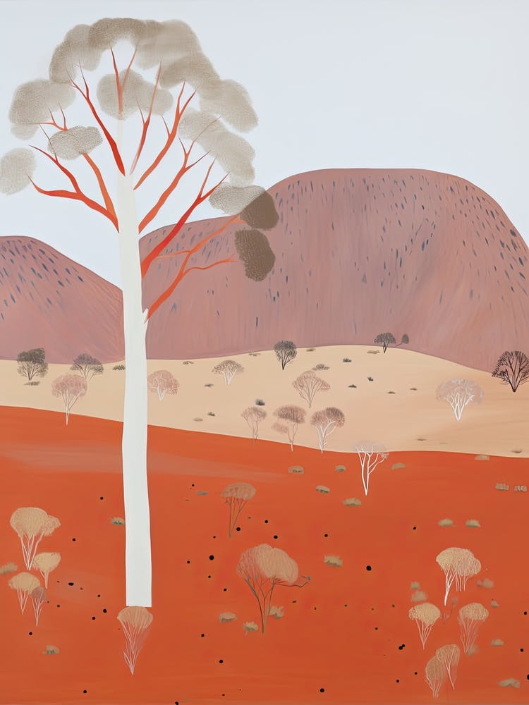 Great Victoria Desert   Australia, Contemporary Abstract Illustration 4