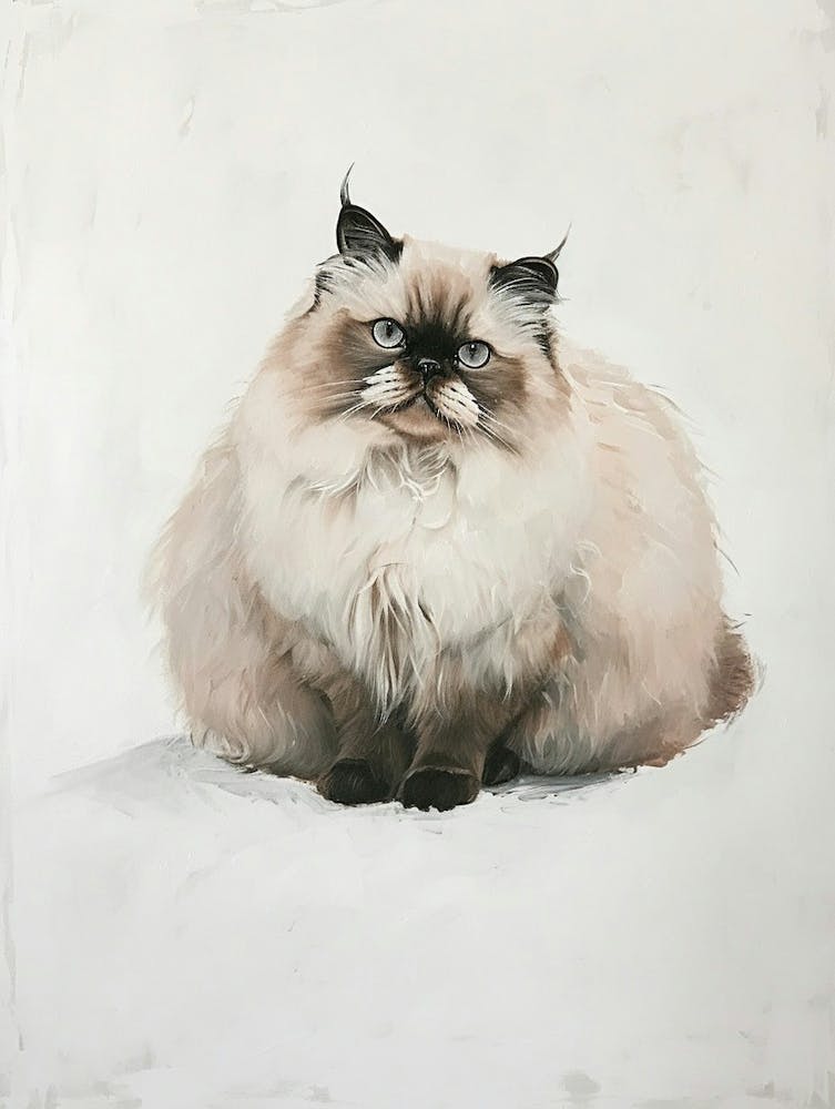 Himalayan Cat Painting 1