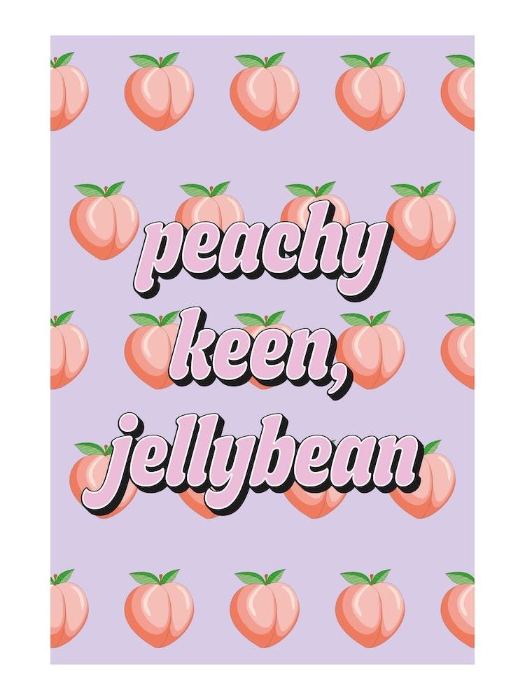 Peachy Keen Jellybean Pattern