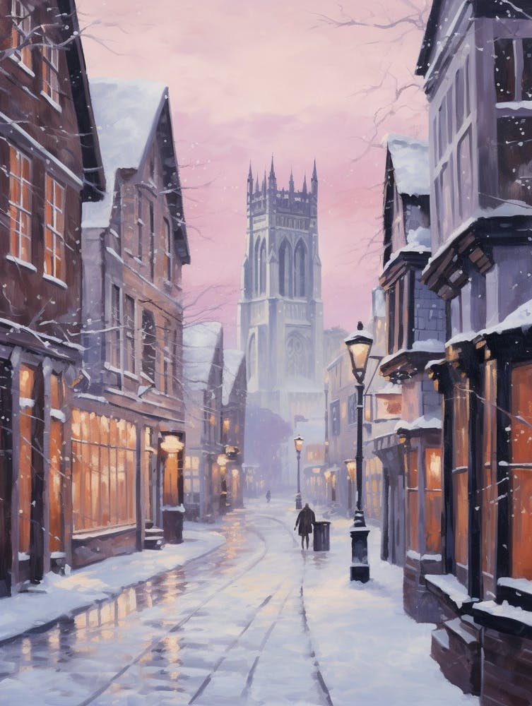 Dreamy Winter Painting York United Kingdom 2