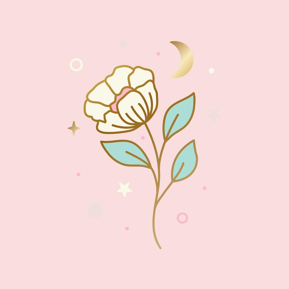 Magical Flower On Pink