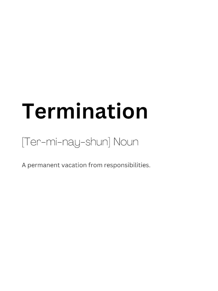 Termination Definition Meaning