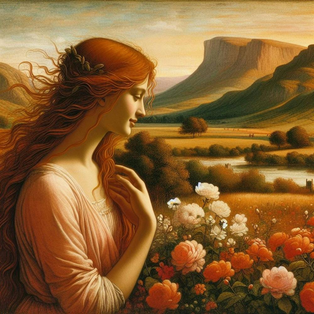 Girl In A Field 1