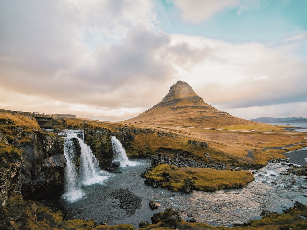 Icelandic Waterfall Landscape