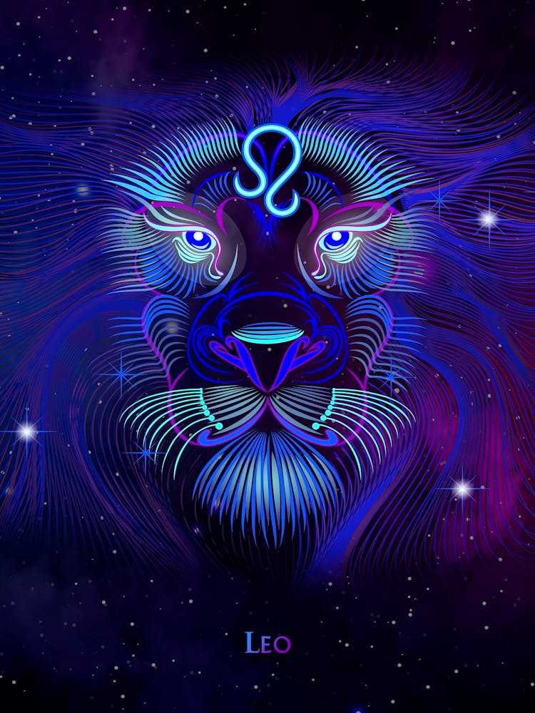 Leo Zodiac Sign — Zodiac neon signs