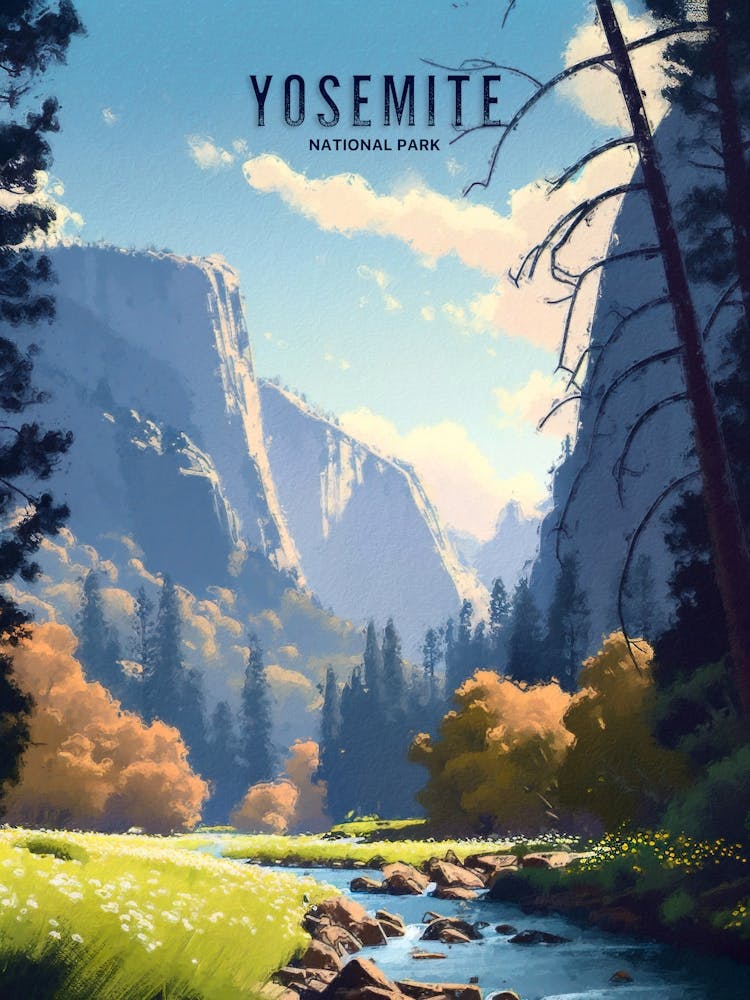 Yosemite Nationalpark Gemälde