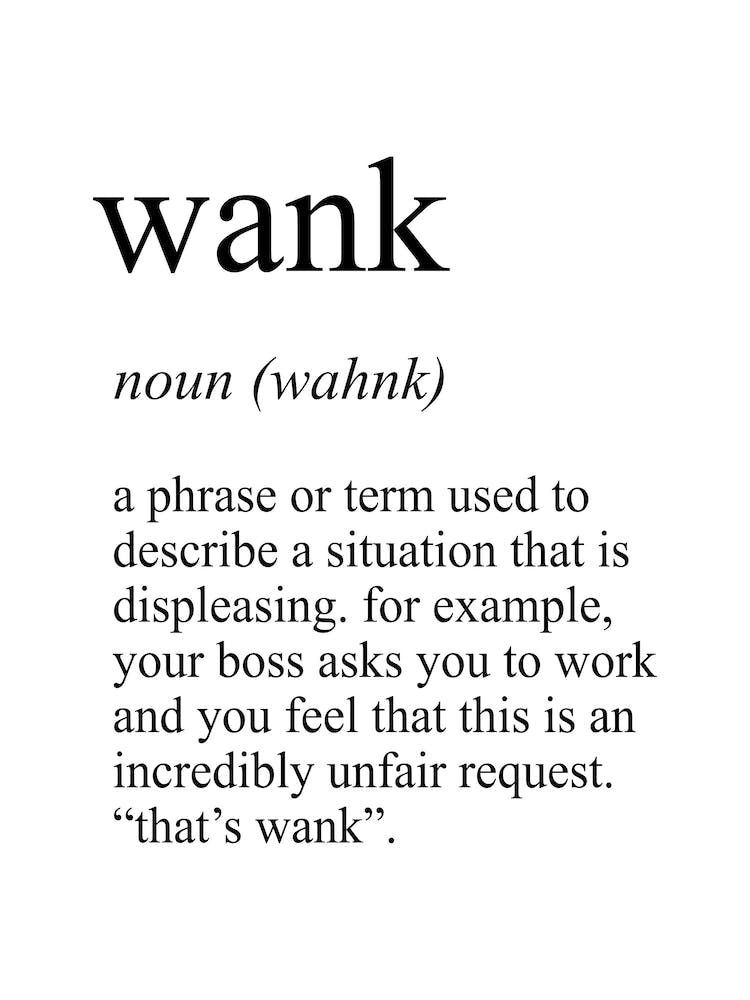 Wank Definition Meaning