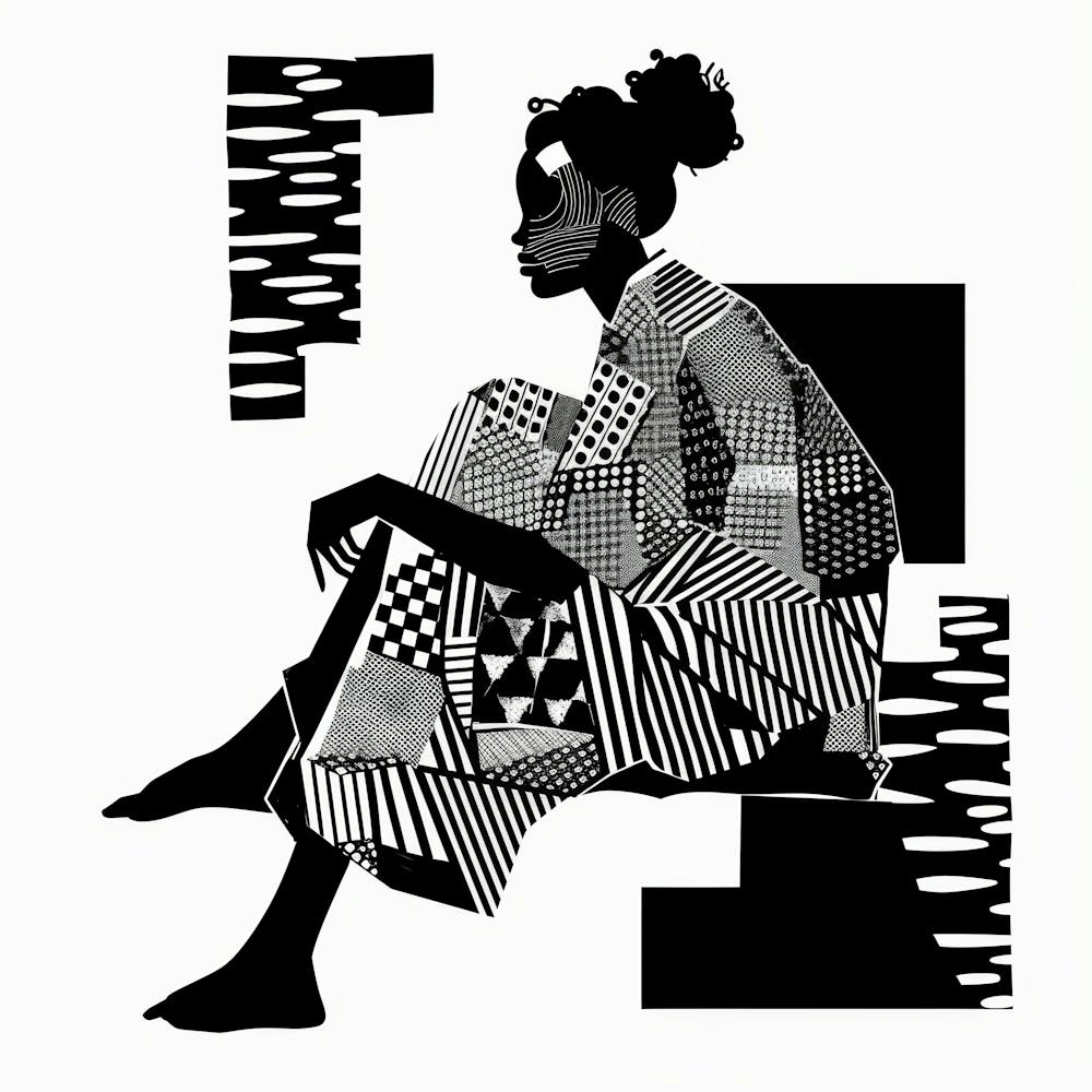 Black And White Portrait Of A Woman 6