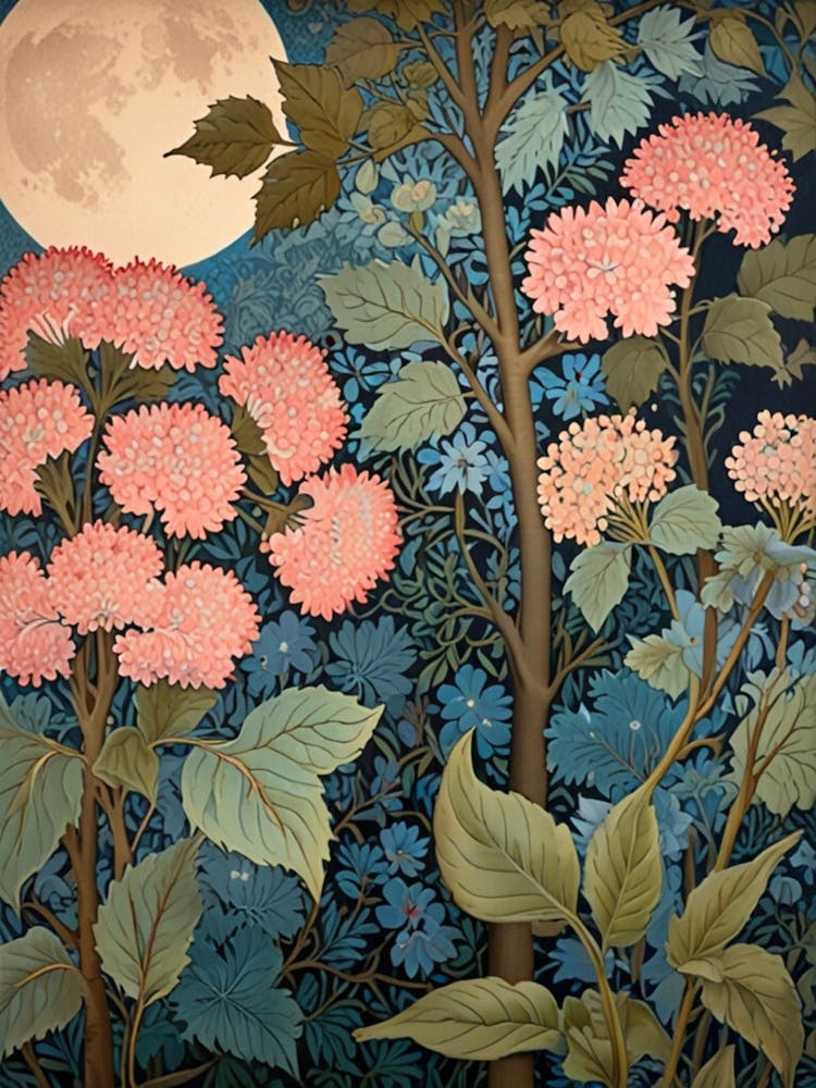 William Morris Moonlight In The Garden 34