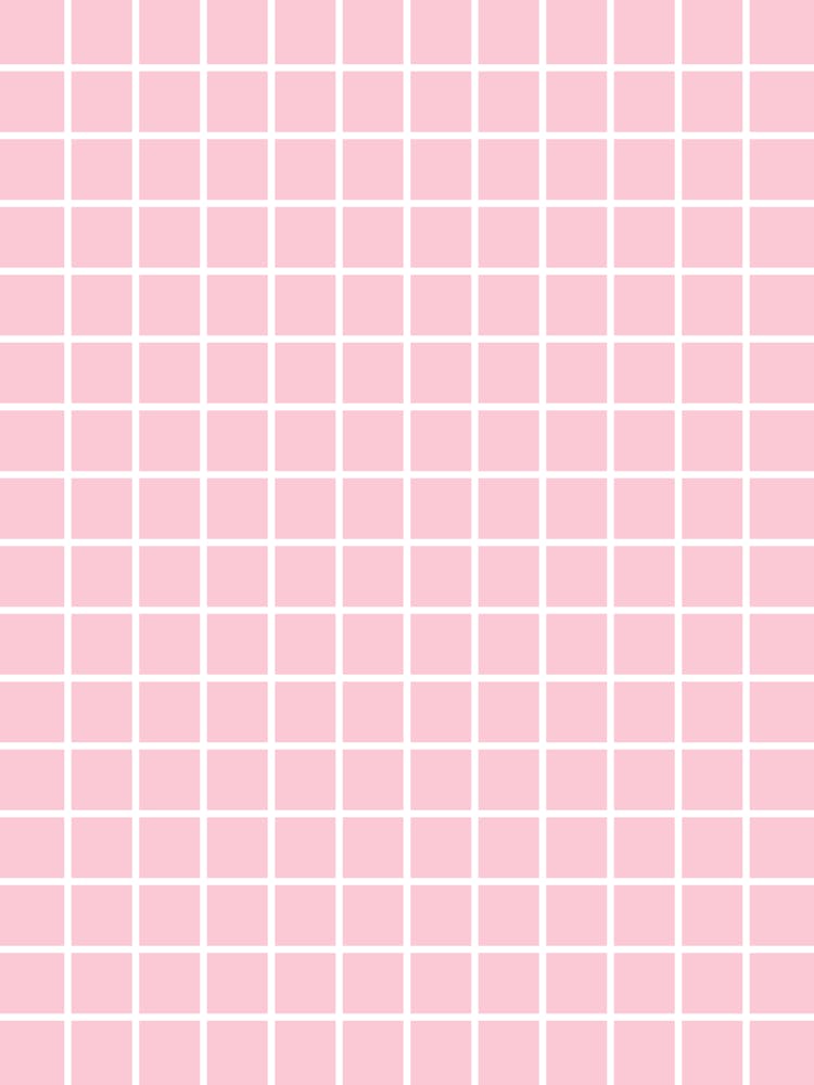 Pink And White Grid Pattern