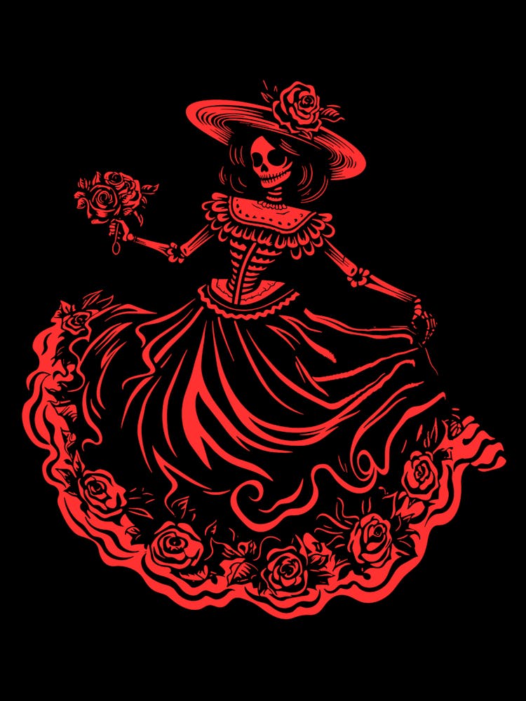  Day Of The Dead Skeleton Lady