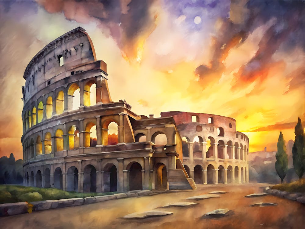 Rome Italy A Vintage Style