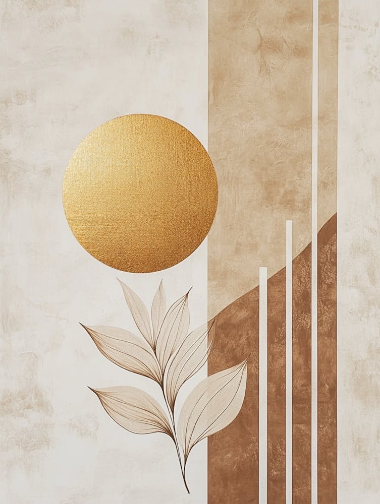 Gold Leaf Canvas Print 1