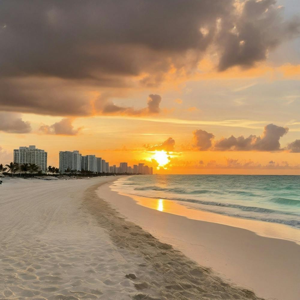 Sunset On The Beach