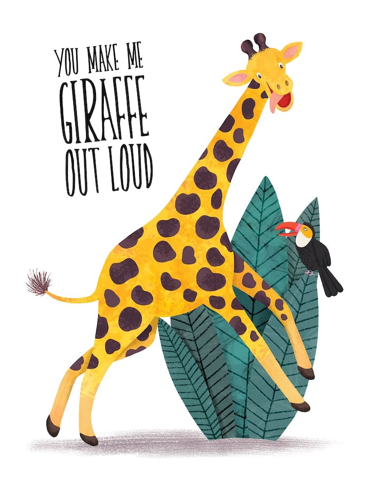 Laughter quote Giraffe Fy