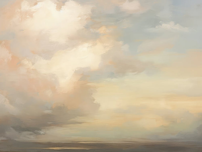 Cloud Sunset Oil Painting