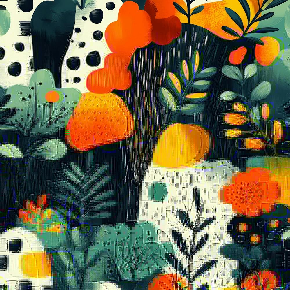 Abstract Floral Pattern