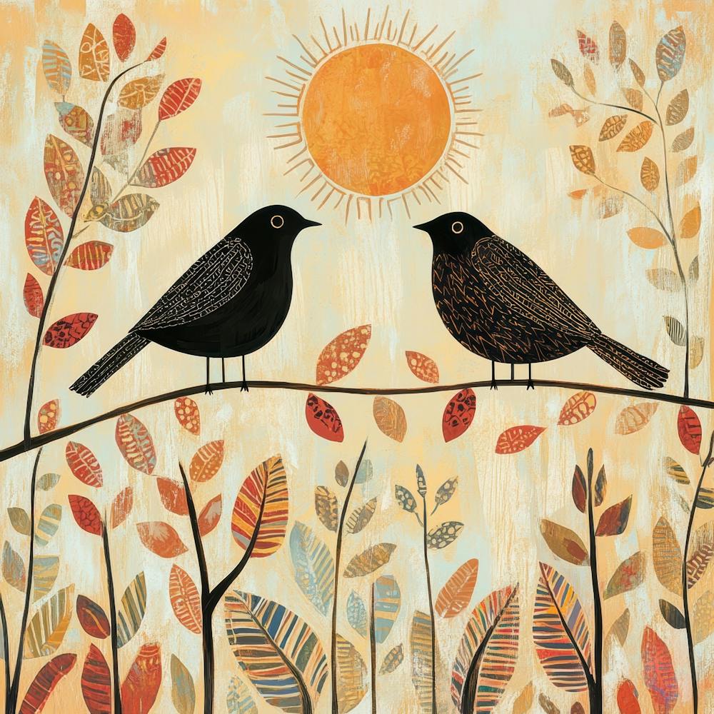 Birds On A Branch