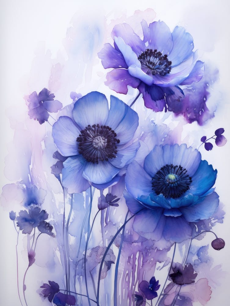 Blue Anemones